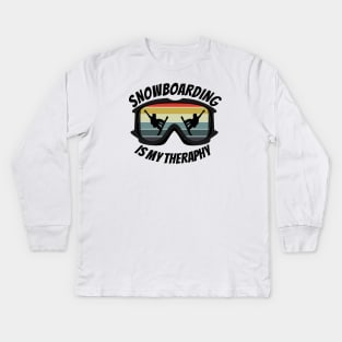 snowboarding Kids Long Sleeve T-Shirt